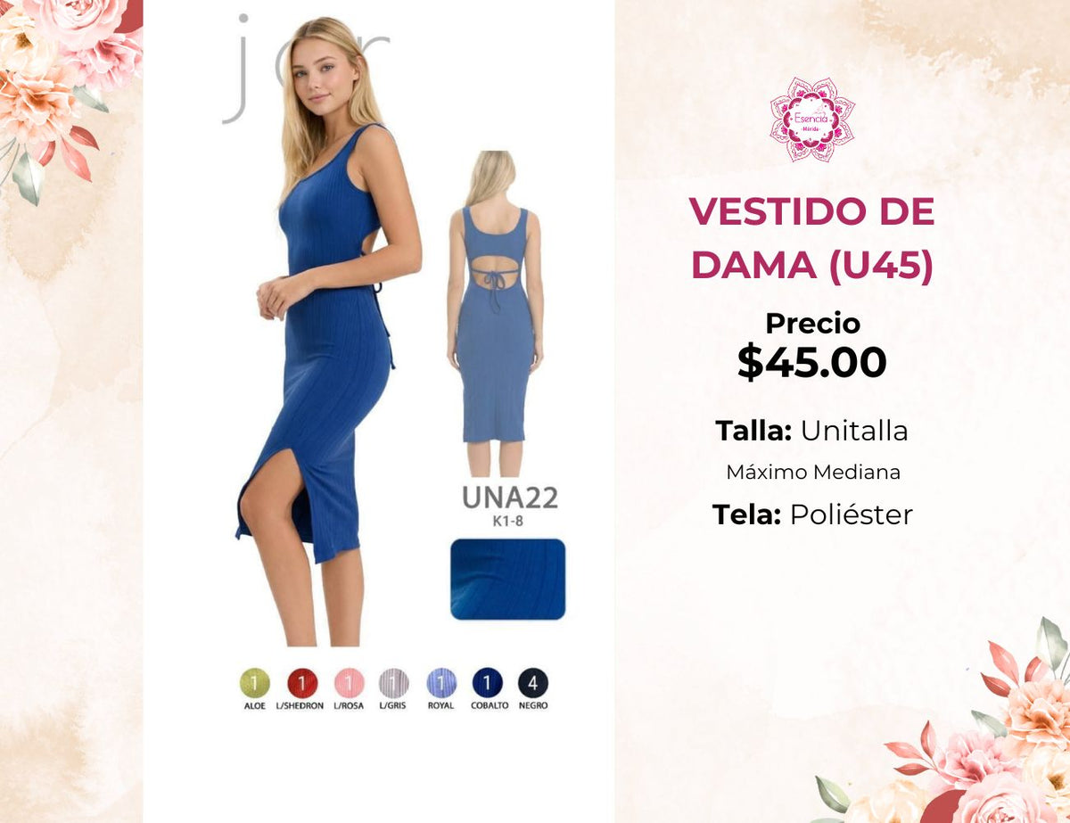 VESTIDO DE DAMA (U45)