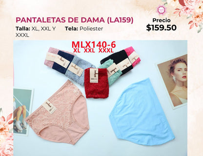 PANTALETAS EXTRA DE DAMA (LA159)