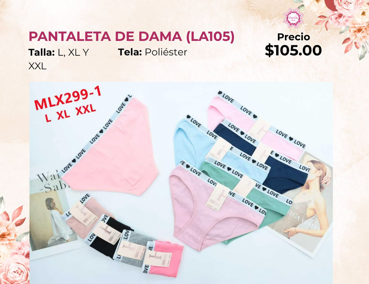 PANTALETAS PARA DAMA (LA105)