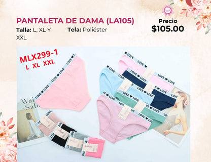 PANTALETAS PARA DAMA (LA105)
