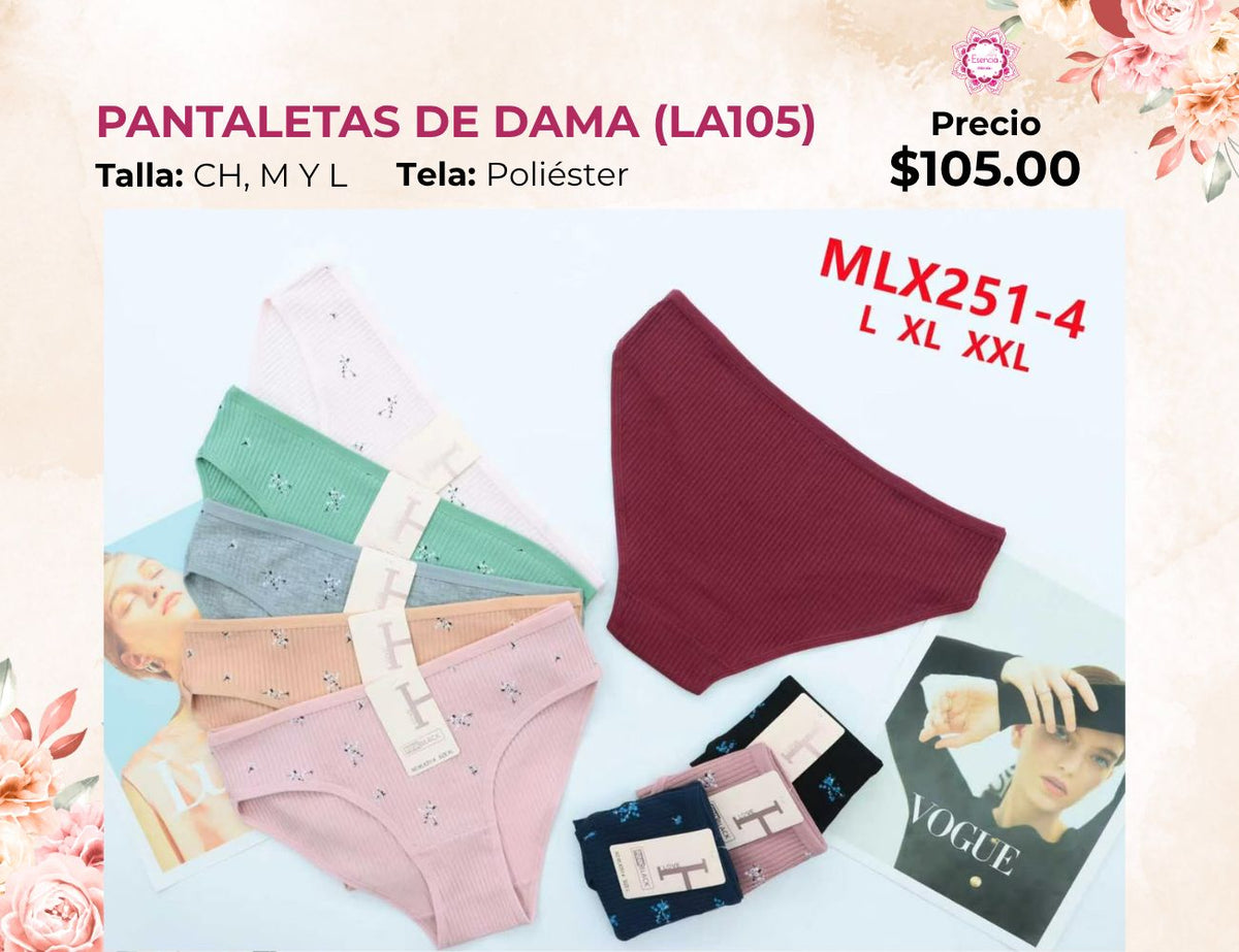 PANTALETAS PARA DAMA (LA105)