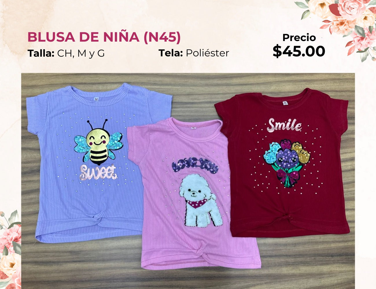 BLUSAS DE NIÑA (N45)
