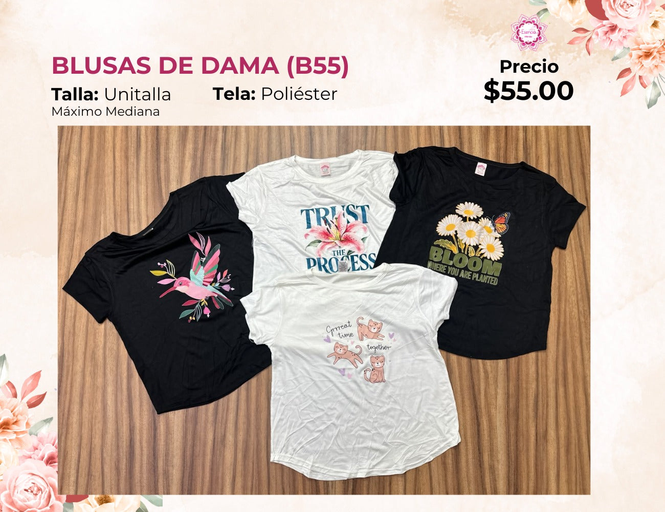 BLUSA MANGA CORTA (B55)