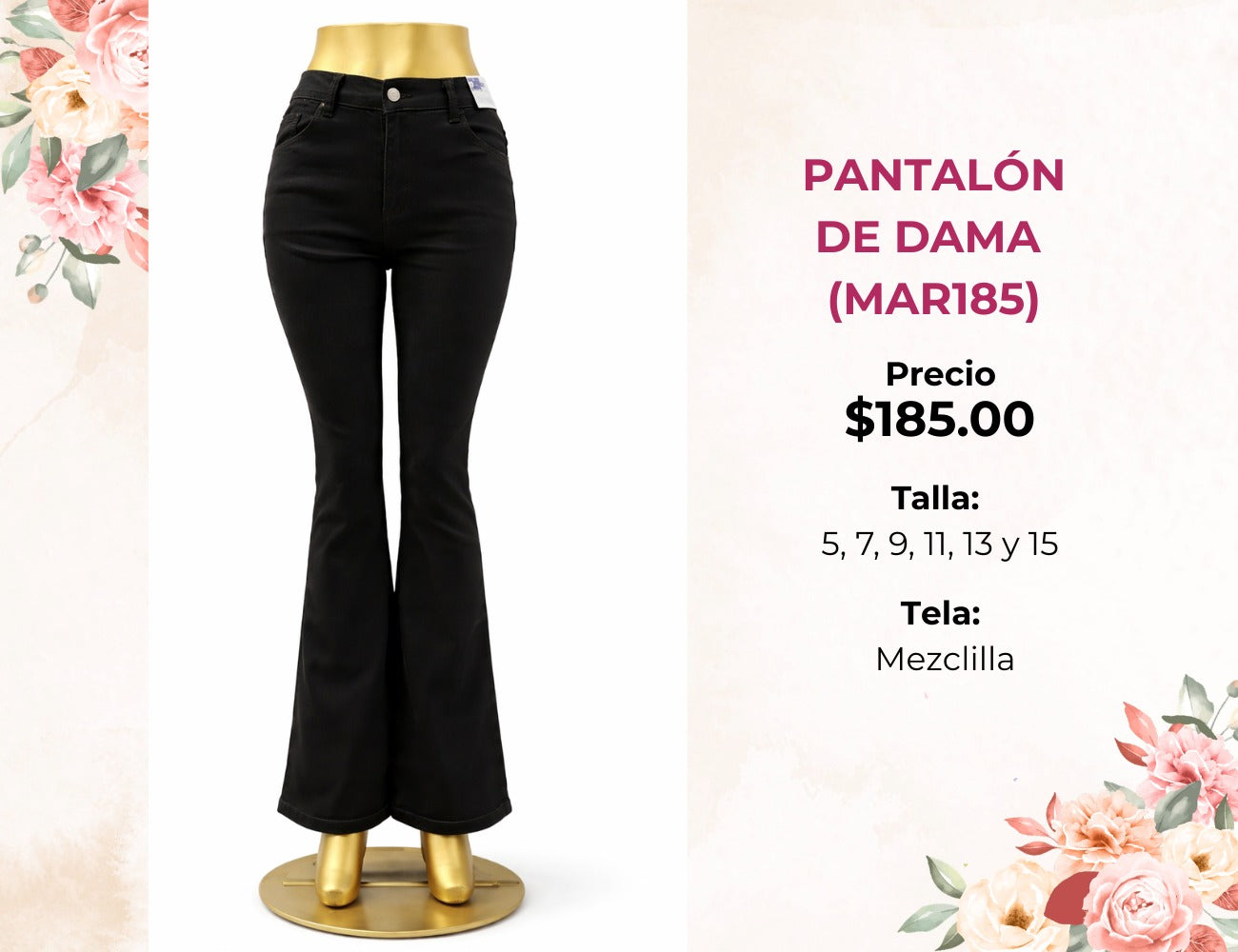 PANTALONES DE DAMA (MAR185)