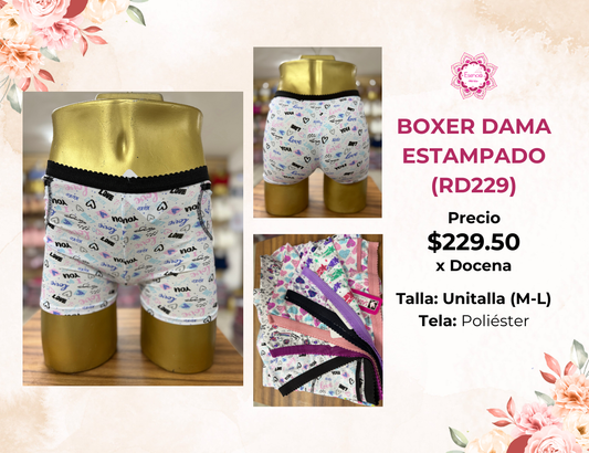 BOXER DE DAMA ESTAMPADO (RD229)
