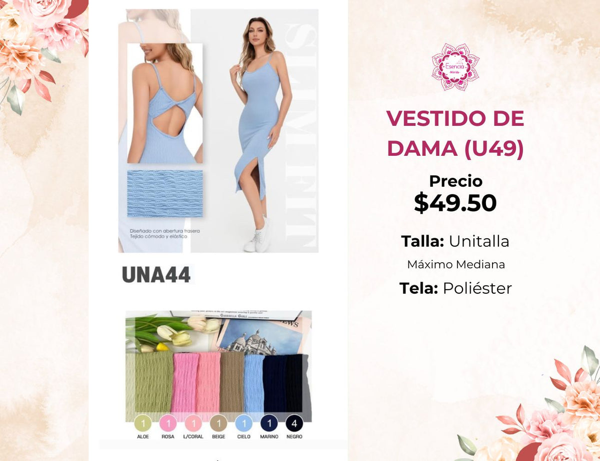 VESTIDOS DE DAMA (U49)