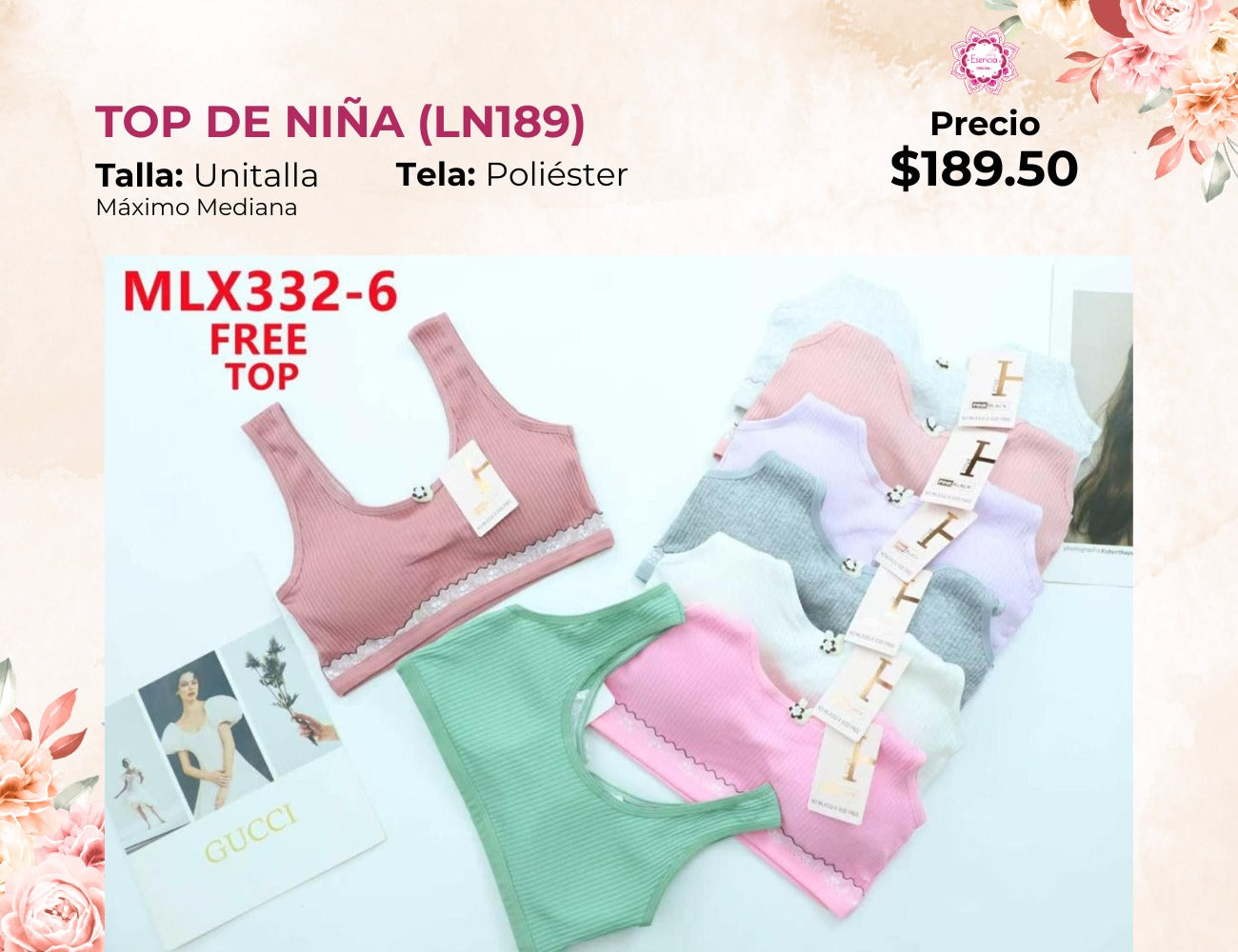 TOPS DE NIÑA (LN189)