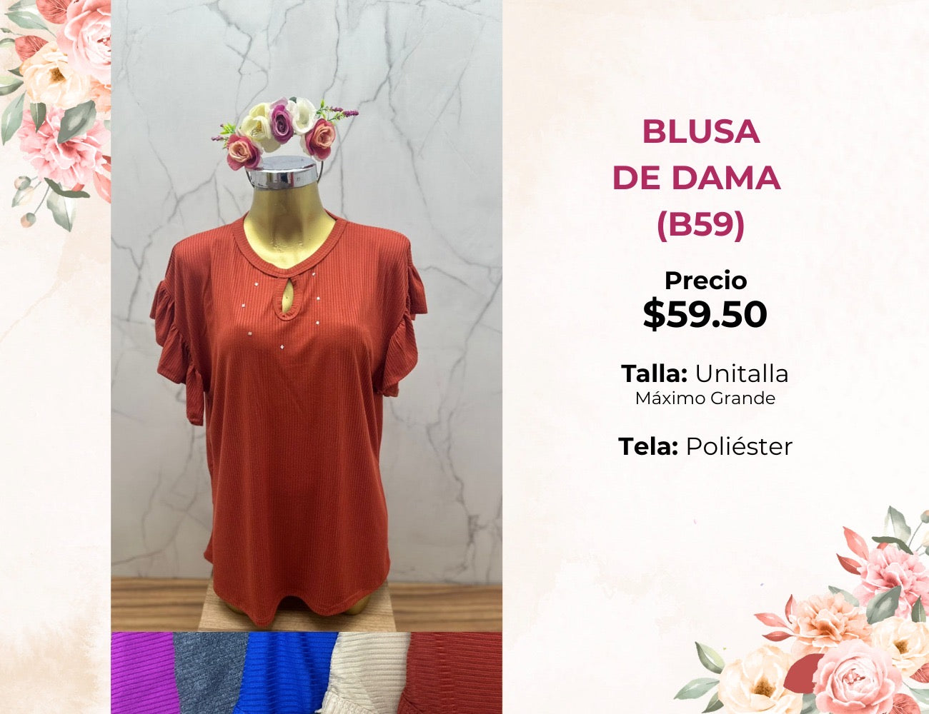 BLUSA DAMA EXTRA (B59)