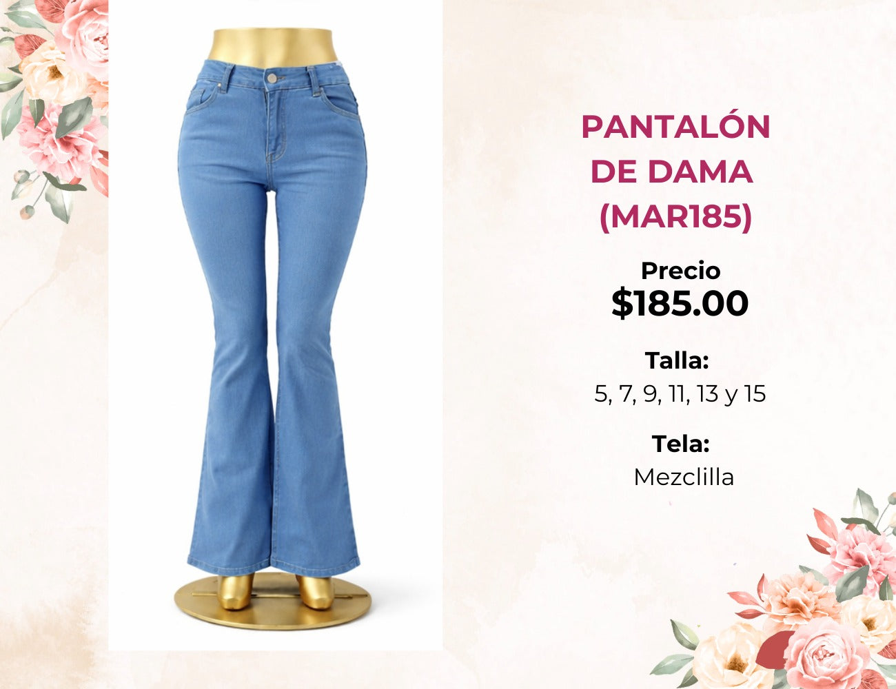 PANTALONES DE DAMA (MAR185)