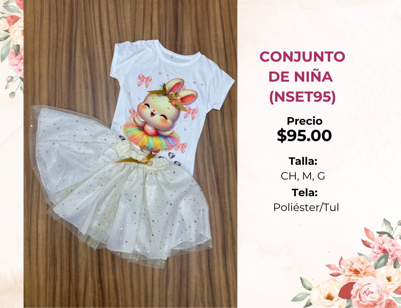 CONJUNTO DE NIÑA CON TUTÚ (NSET95)