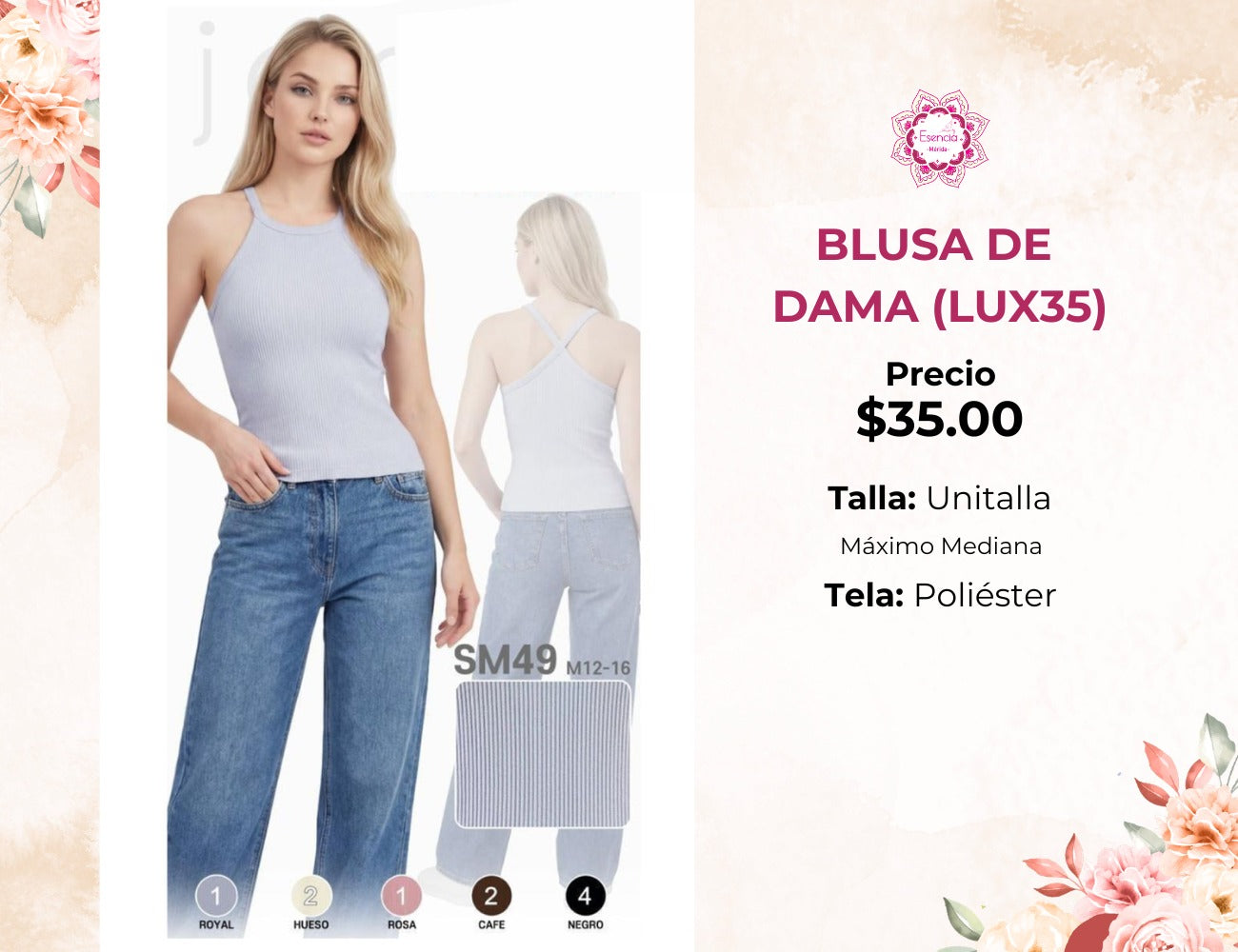 BLUSA DE DAMA (LUX35)
