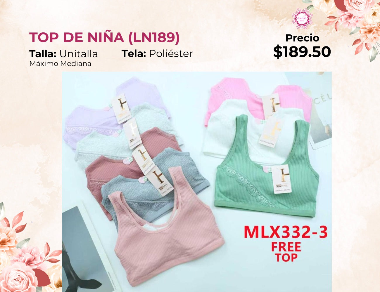 TOPS DE NIÑA (LN189)