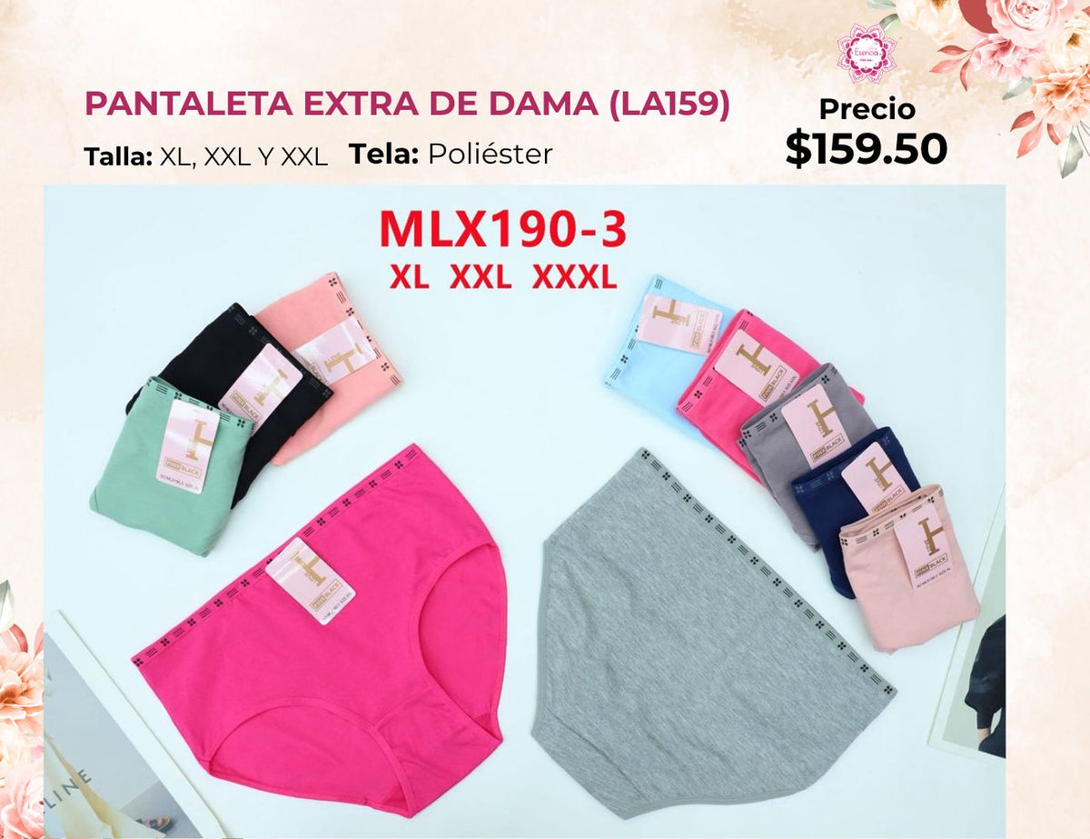 PANTALETAS EXTRA DE DAMA (LA159)
