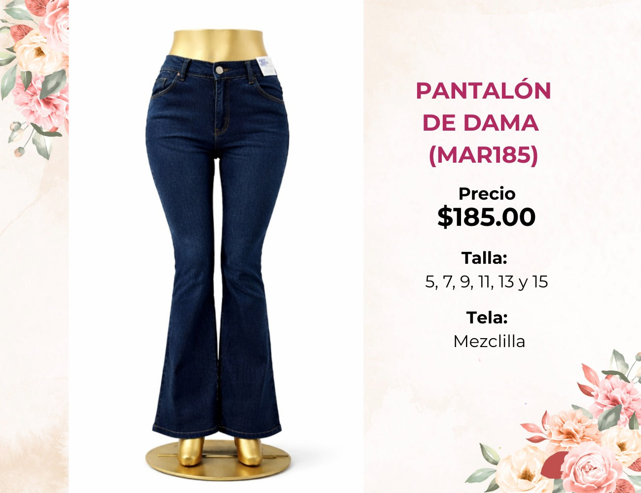 PANTALONES DE DAMA (MAR185)