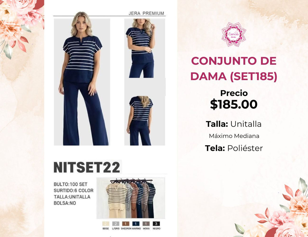 SET DE VESTIR PARA DAMA (SET185)