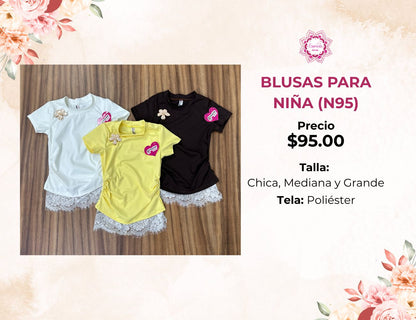 BLUSAS DE NIÑA (N95)