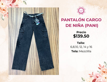 PANTALON DE NIÑA DE MEZCLILLA (PANI)