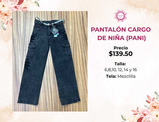 PANTALON DE NIÑA DE MEZCLILLA (PANI)