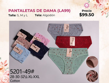 PANTALETAS PARA DAMA (LA99)