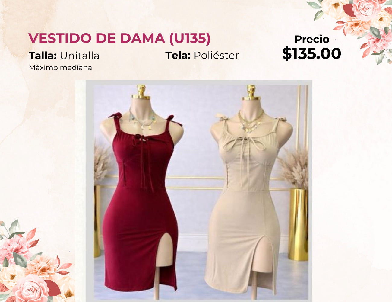 VESTIDO DE DAMA (U135)