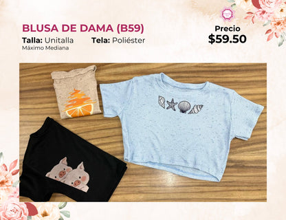 CROP TOPS DE DAMA (B59)