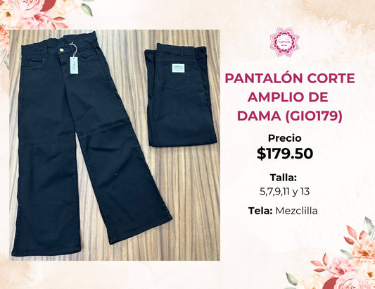PANTALÓN DE DAMA CORTE AMPLIO (GIO179)
