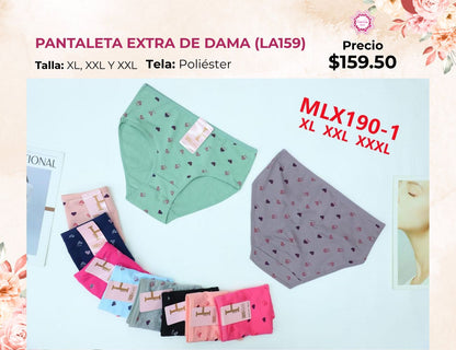 PANTALETAS EXTRA DE DAMA (LA159)