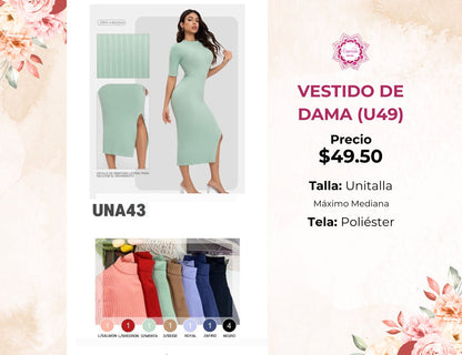 VESTIDOS DE DAMA (U49)