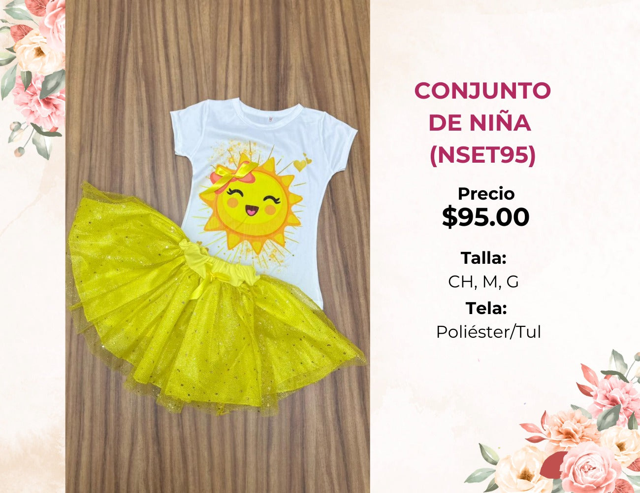 CONJUNTO DE NIÑA CON TUTÚ (NSET95)