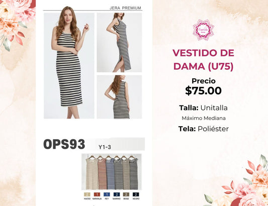 VESTIDO DE DAMA (U75)