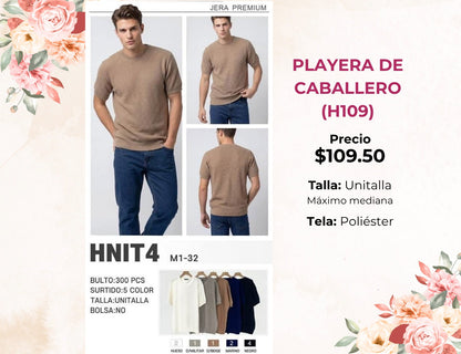 PLAYERAS DE CABALLERO (H109)