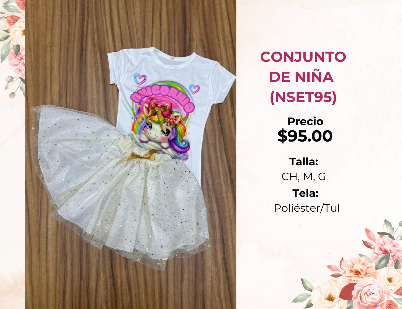 CONJUNTO DE NIÑA CON TUTÚ (NSET95)