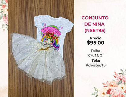 CONJUNTO DE NIÑA CON TUTÚ (NSET95)