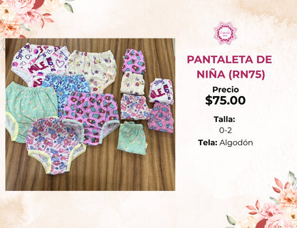 PANTALETA DE BEBÉ (RN75)