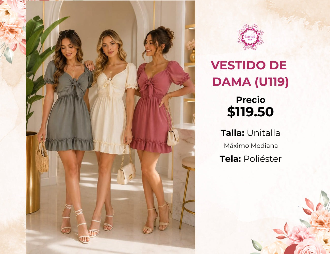 VESTIDO DE DAMA (U119)