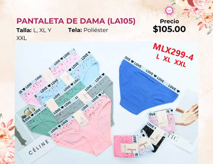 PANTALETAS PARA DAMA (LA105)