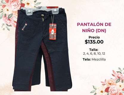 PANTALON DE NIÑO DE GABARDINA (DN)