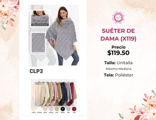 SUÉTER DE DAMA (X119)