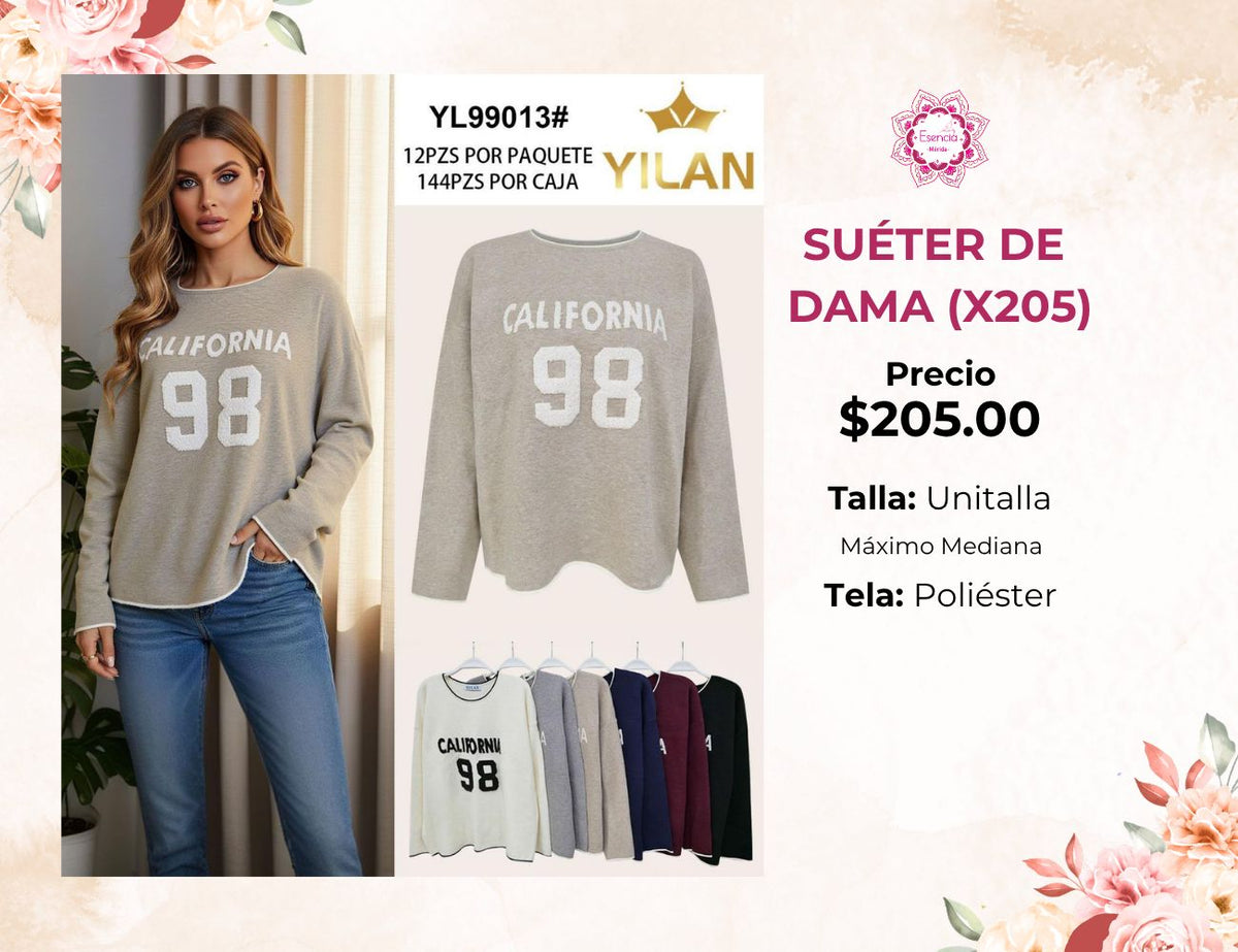 SUETER DE DAMA (X205)