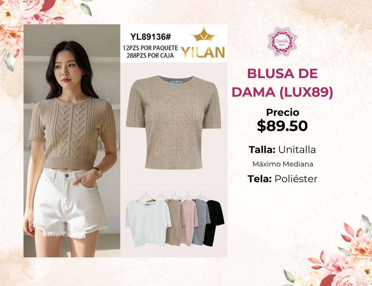 BLUSA DE DAMA PREMIUM (LUX89)