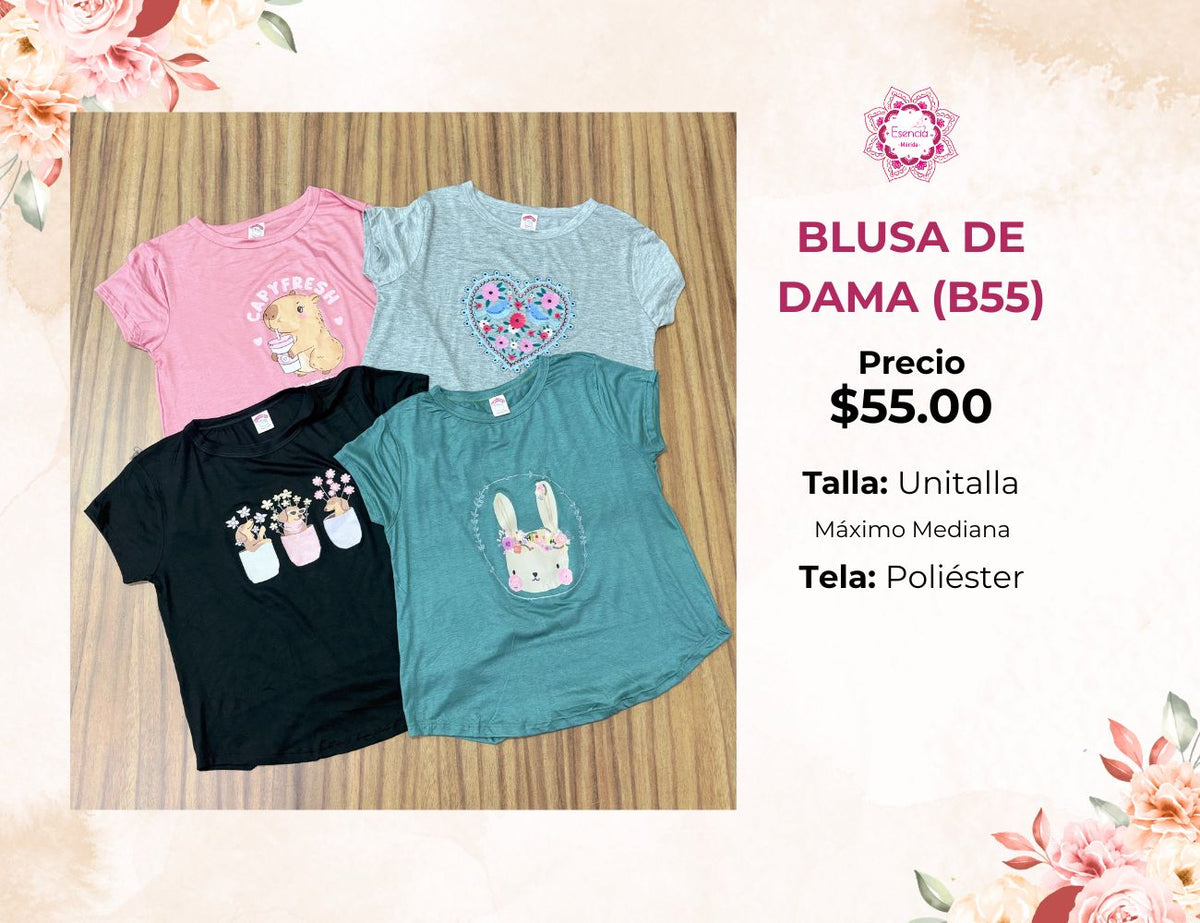 BLUSA MANGA CORTA (B55)