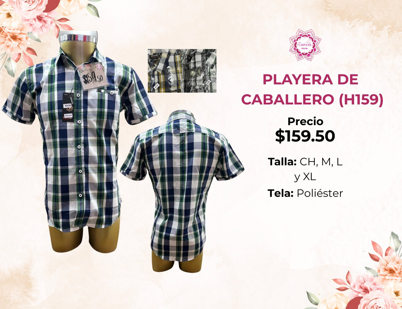 CAMISA DE CABALLERO (H159)