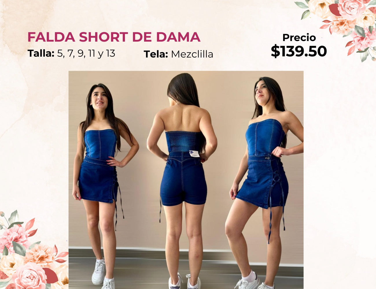 FALDA SHORT DE DAMA (FA139)