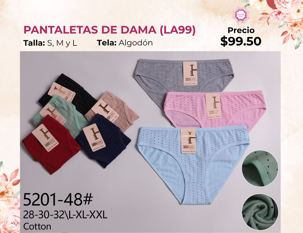 PANTALETAS PARA DAMA (LA99)