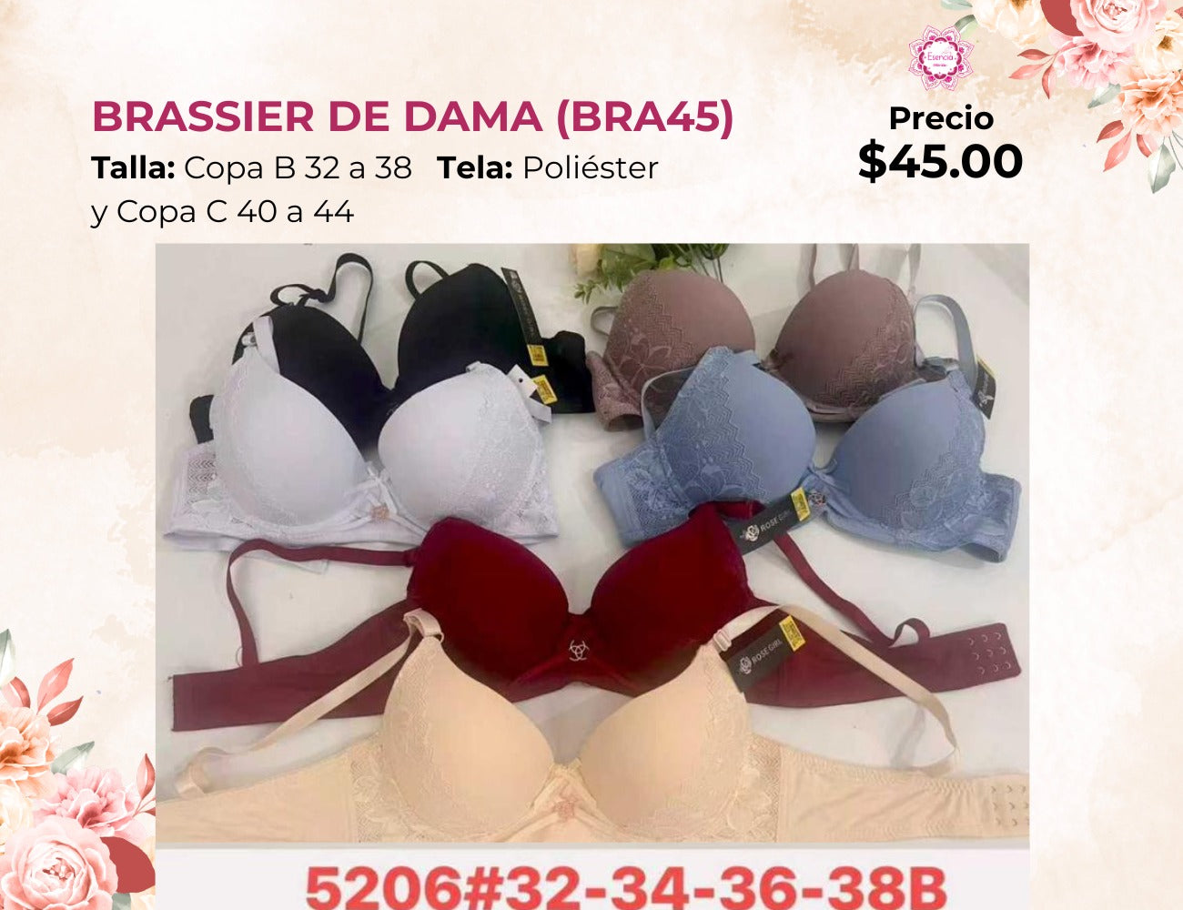 BRASIER DE DAMA (BRA45)