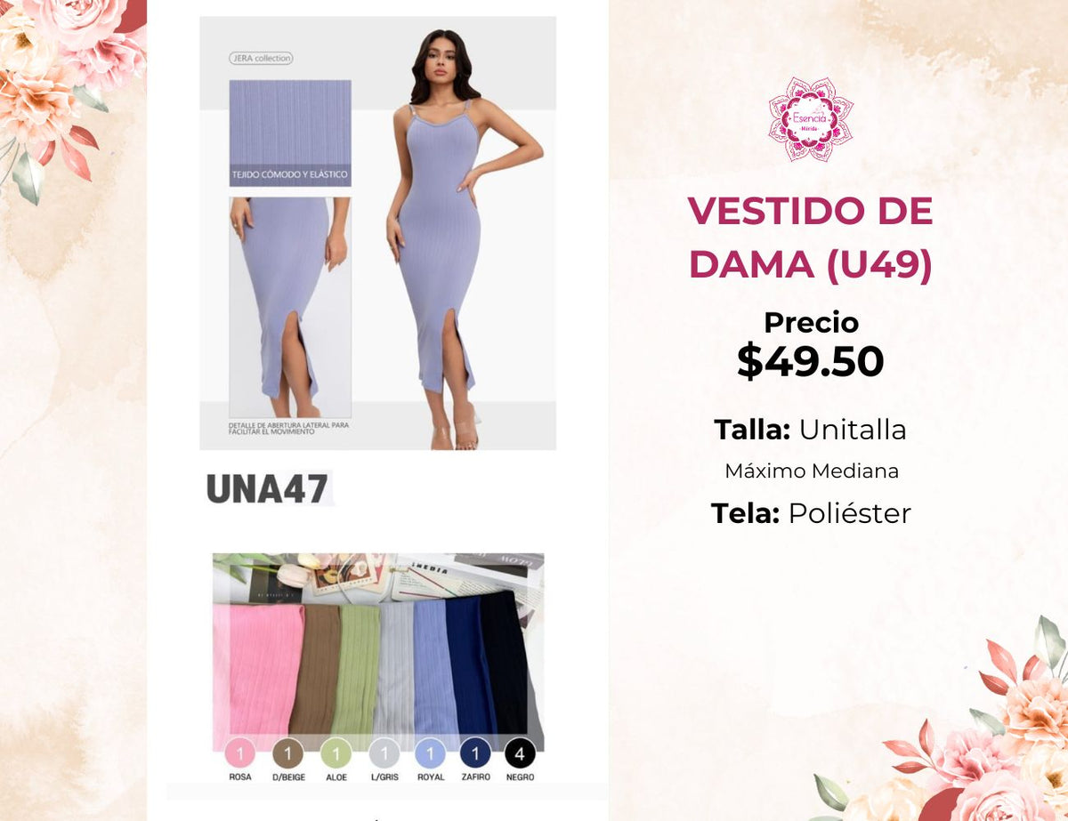 VESTIDOS DE DAMA (U49)