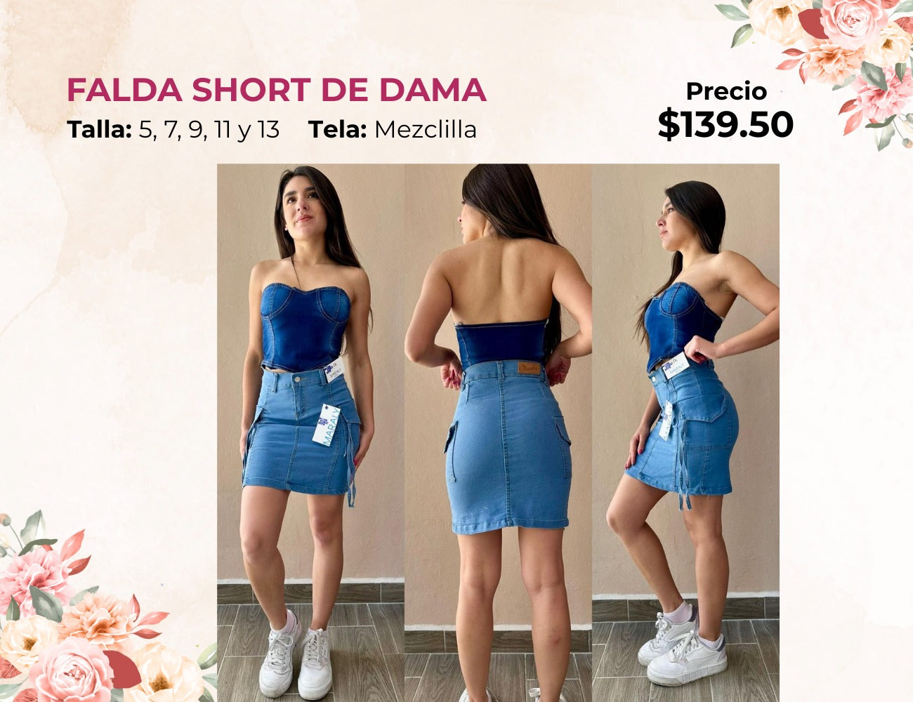 FALDA SHORT DE DAMA (FA139)