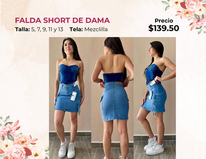 FALDA SHORT DE DAMA (FA139)