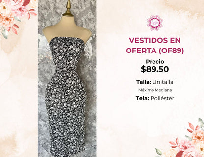 VESTIDO FLORAL DE DAMA (U109)