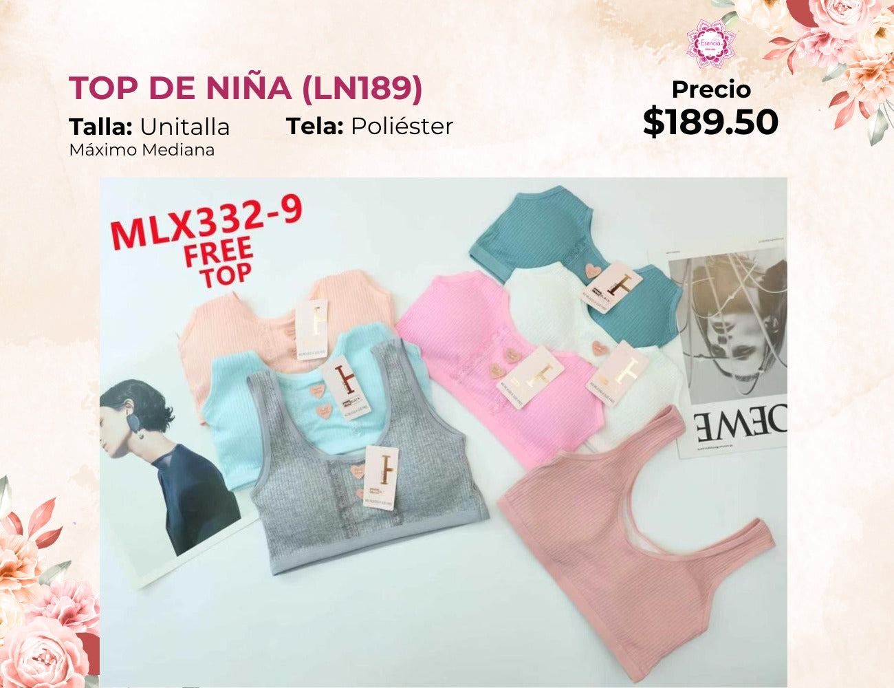 TOPS DE NIÑA (LN189)